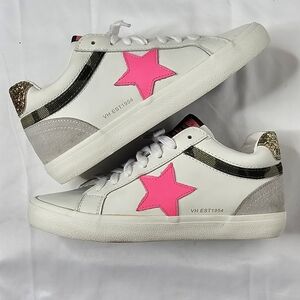 Vintage Havana Womens Bounce Camo Glitter Athletic Sneakers Casual Shoes Sz 7.5